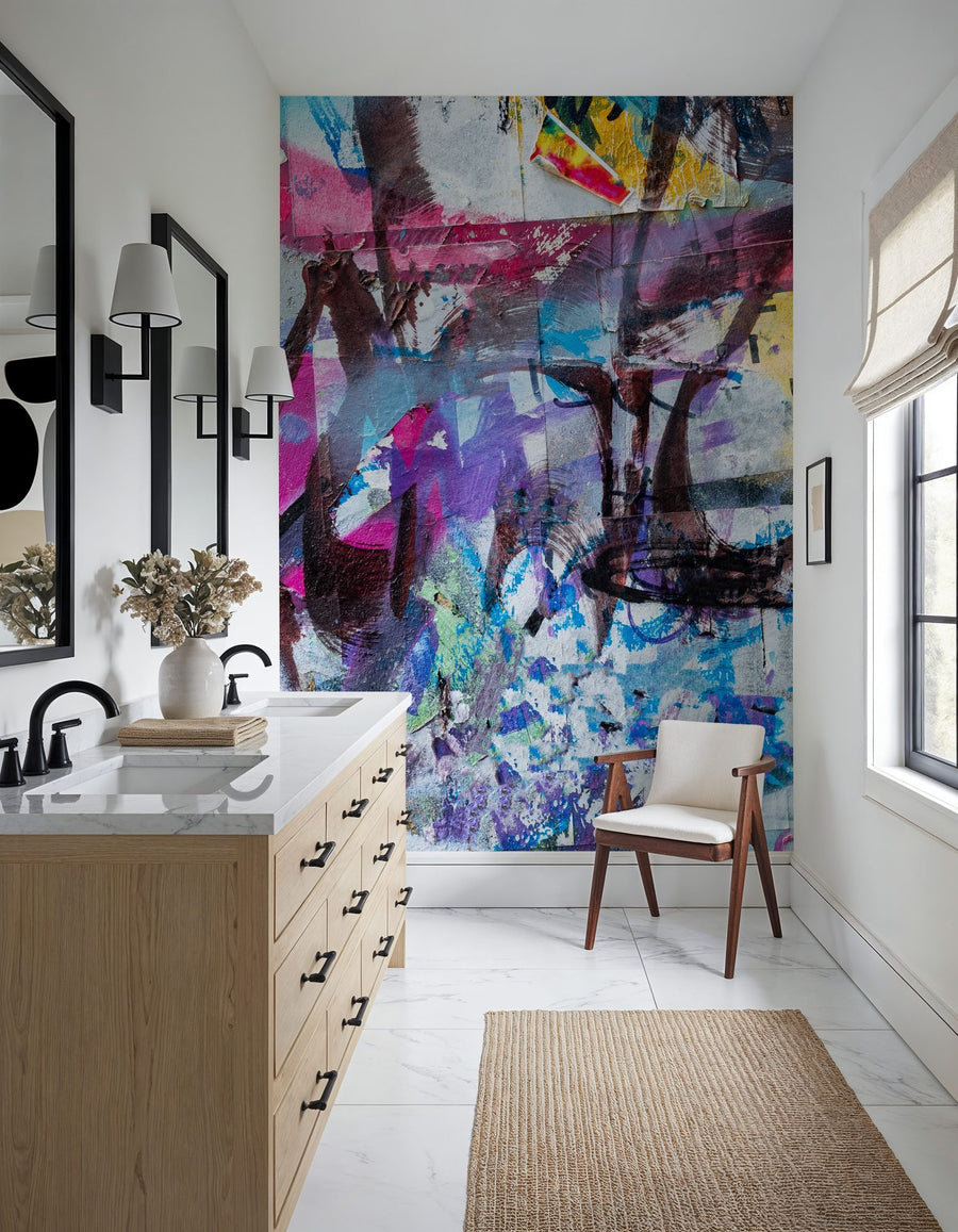 Graffiti Wallpaper Mural – Street Art Wall Mural – Hello Brooklyn