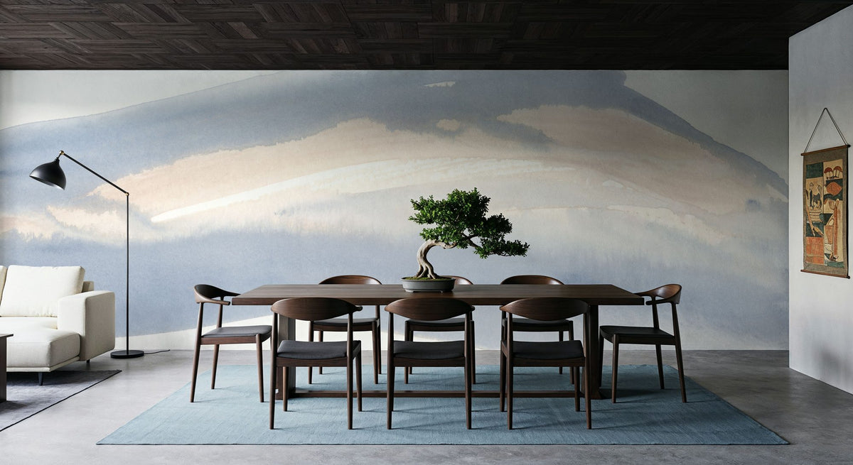 Coastal Wave Abstract Mural Wallpaper - room preview 02