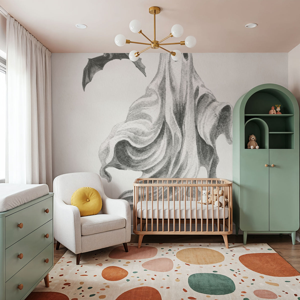 Spooky Halloween IV Mural Wallpaper - room preview 02