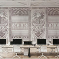 Flower Mountain, Beige Mural Wallpaper - room preview 02