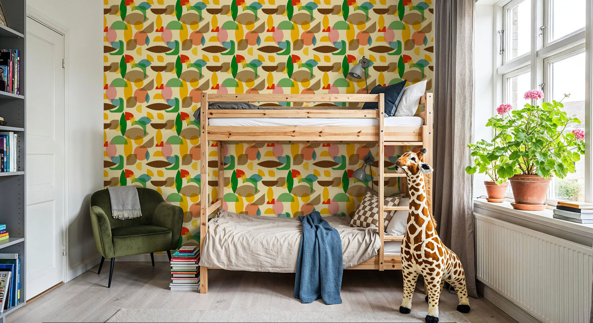 Homley Geometry, Multi Mural Wallpaper - room preview 02
