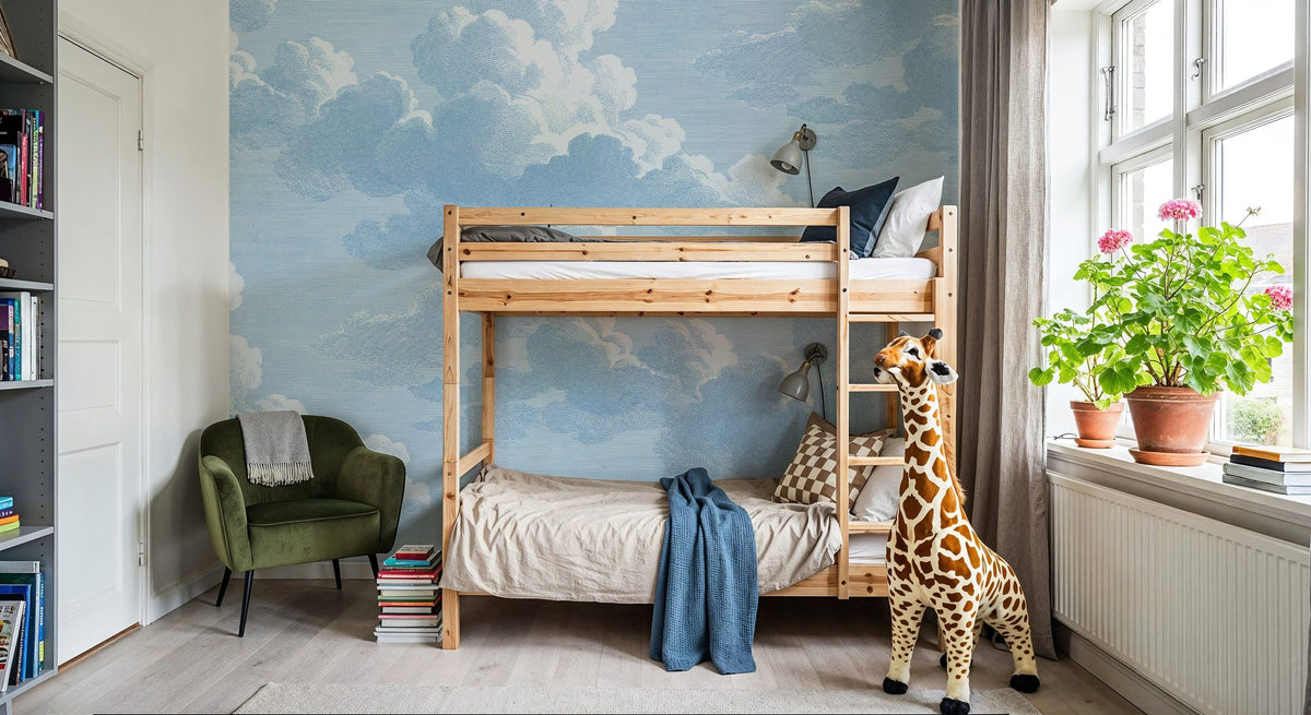 Intaglio Clouds, Summer Sky Mural Wallpaper - room preview 02