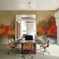 Autumn River Reflection Mural Wallpaper - room preview 02