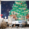 Christmas Reindeer Mural Wallpaper - room preview 02