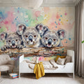 Koalas - Cute Baby Animals Series Mural Wallpaper - room preview 02