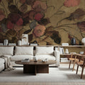 Moody Floral Mural Wallpaper - room preview 02