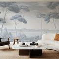 Verdant Horizon, Sea Wind Blue Mural Wallpaper - room preview 02