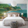 Painterly Beach Mural Wallpaper - room preview 02