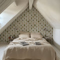 Marble Papers Flowers V.2, Spring Green Mural Wallpaper - room preview 02