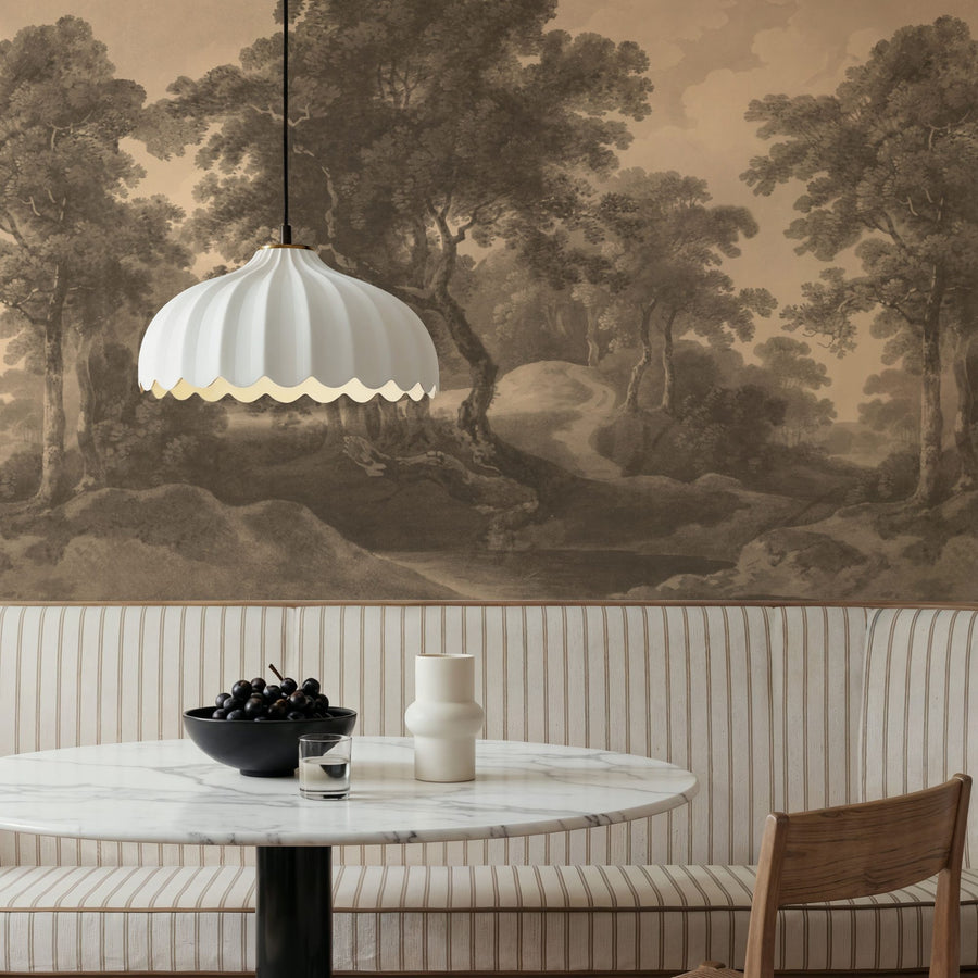 Forest Wallpaper Mural – Woodland Wall Mural – Historic Lands, Sepia