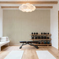 Textured Lines, Beige Mural Wallpaper - room preview 02