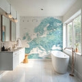Europe Map Detailed - Maizah Mural Wallpaper - room preview 02