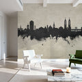 Kassel Germany Skyline Concrete Mural Wallpaper - room preview 02