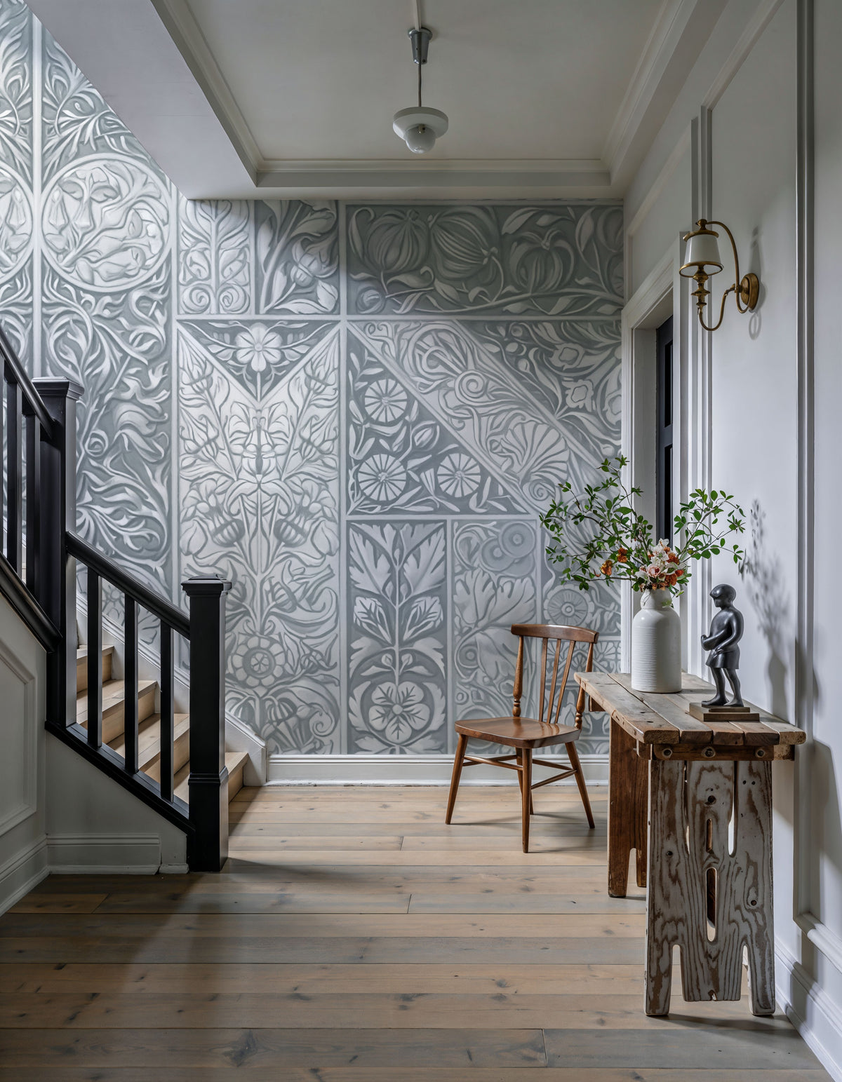 Flower Collection, Stone Mural Wallpaper - room preview 02