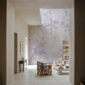 Flower Silhouette Purple Mural Wallpaper - room preview 02