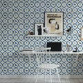 Blue Fields Dark Mural Wallpaper - room preview 02