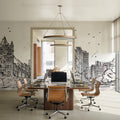 Skyline Sketches London Mural Wallpaper - room preview 02