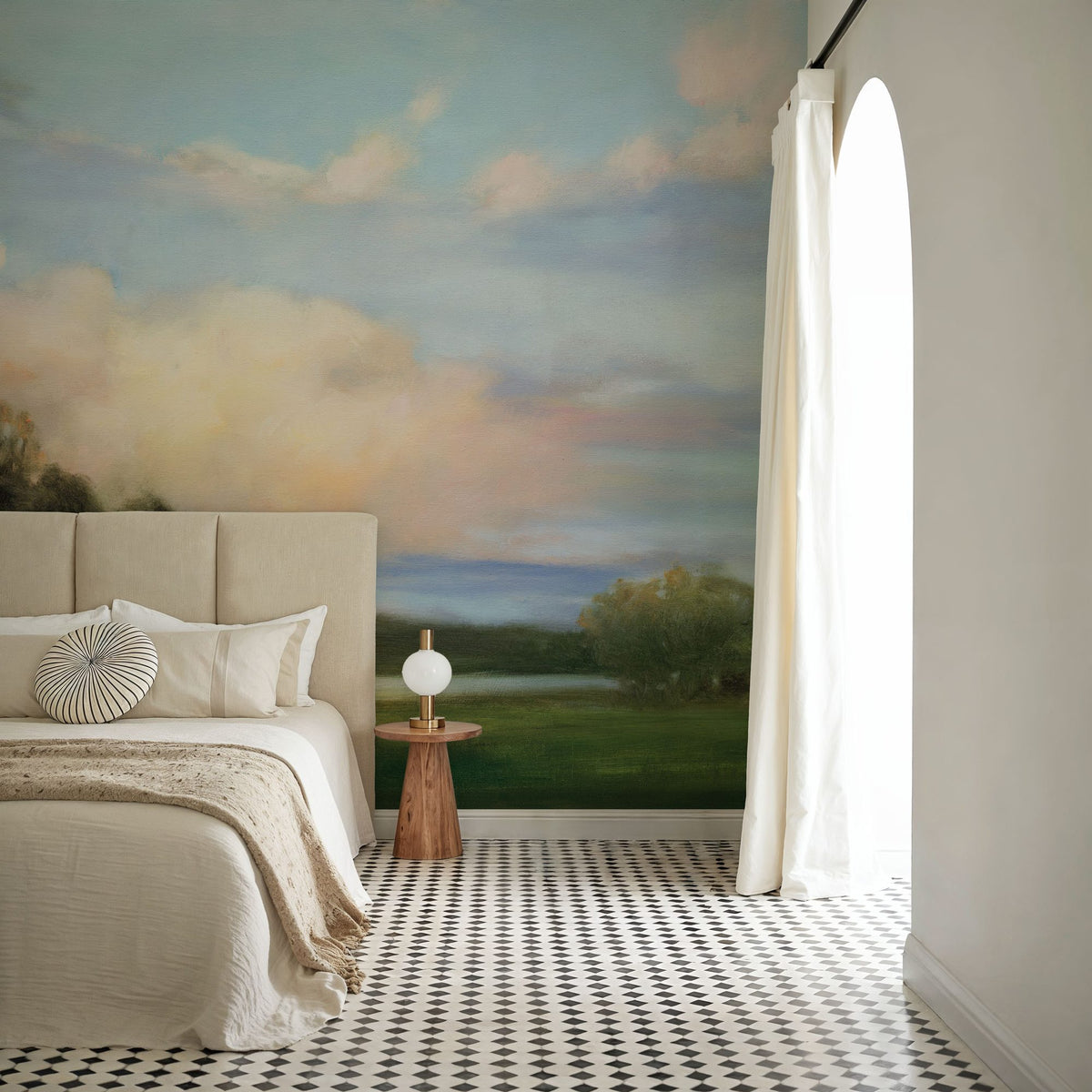 Riverside Reverie Mural Wallpaper - room preview 02