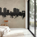 San Mateo California Skyline Concrete Mural Wallpaper - room preview 02