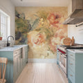 Peony with Ribbon Mural Wallpaper - room preview 02