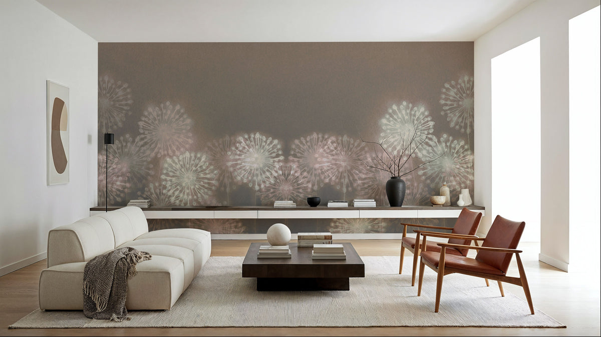 Harmony Allium Blooms Mural Wallpaper - room preview 02