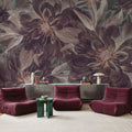 Foliage Study - Dark Plum Mural Wallpaper - room preview 02