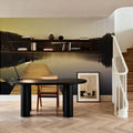 Autumn Harbor Reflection Mural Wallpaper - room preview 02