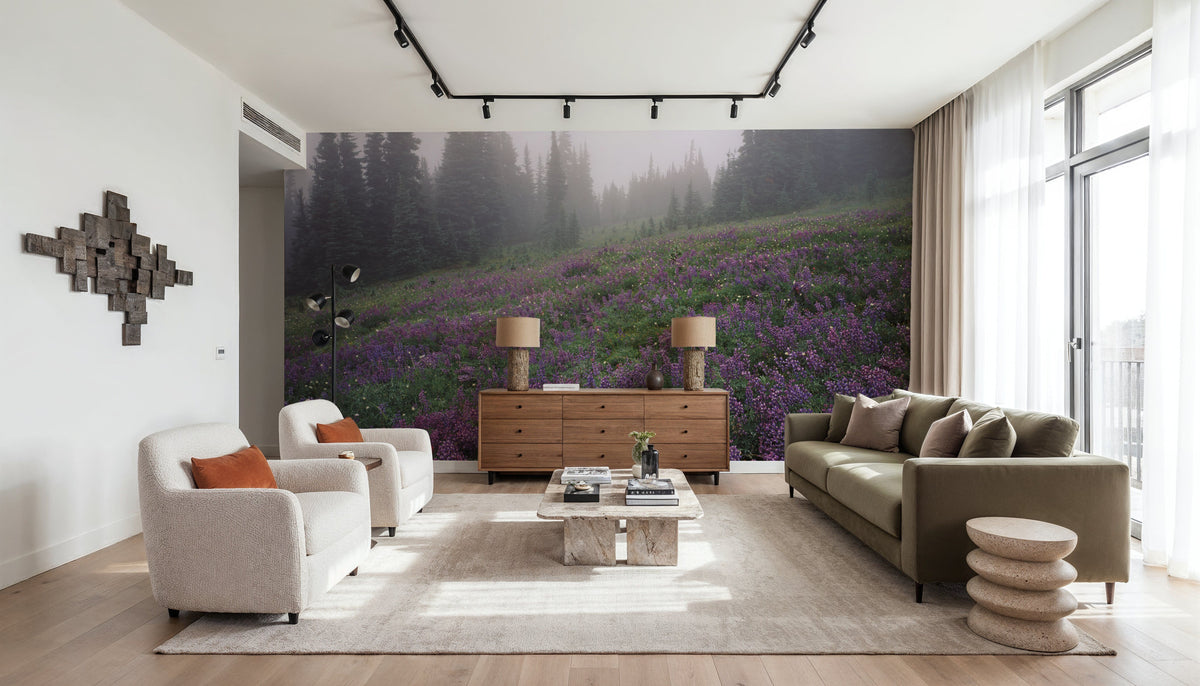 Heather Fields Mural Wallpaper - room preview 02