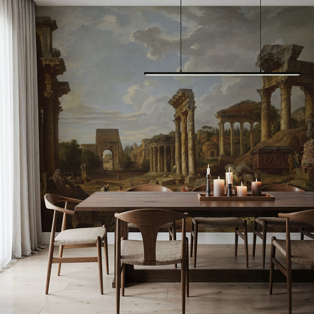 A Capriccio of the Roman Forum Mural Wallpaper - room preview 02