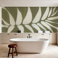 Organic Leaf Mural Wallpaper - room preview 02