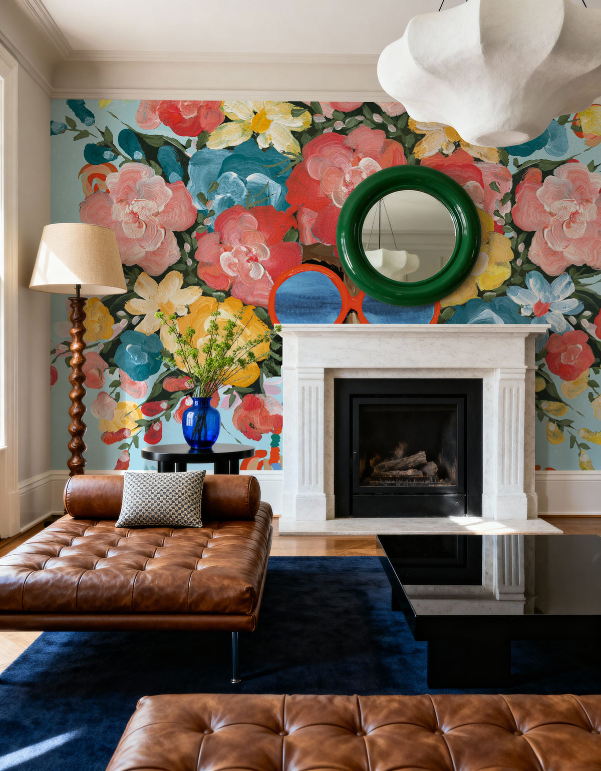 Sunning in Florals I Mural Wallpaper - room preview 02