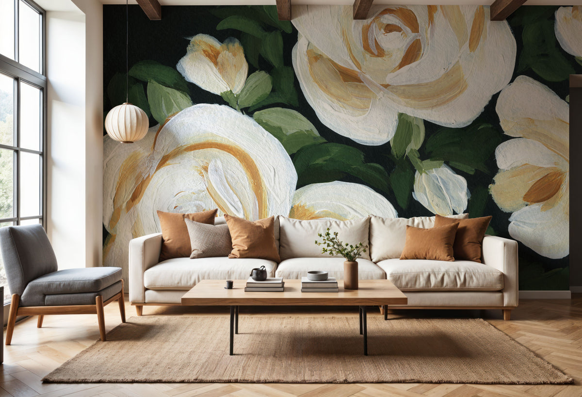 Enchanted Florals I Mural Wallpaper - room preview 02