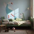 Ducks in the Snow III Mural Wallpaper - room preview 02