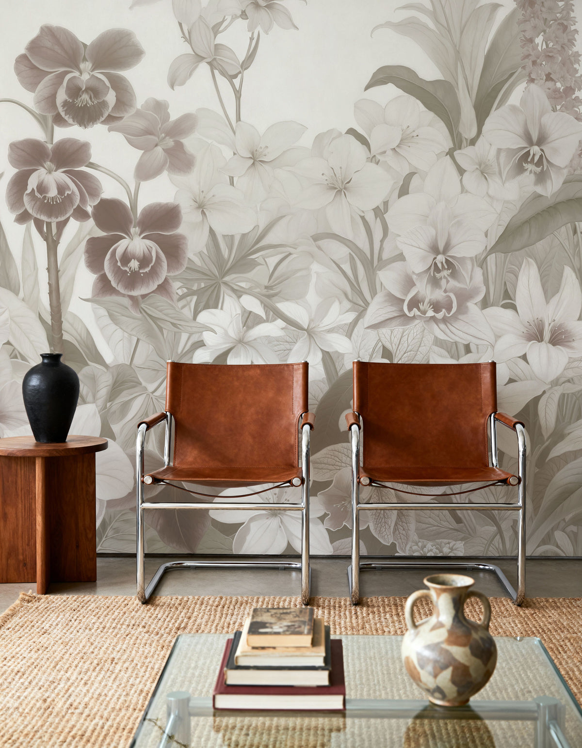 The Tenderness of Orchids, Sand Mural Wallpaper - room preview 02