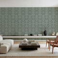 Flower Bridges Mint Mural Wallpaper - room preview 02