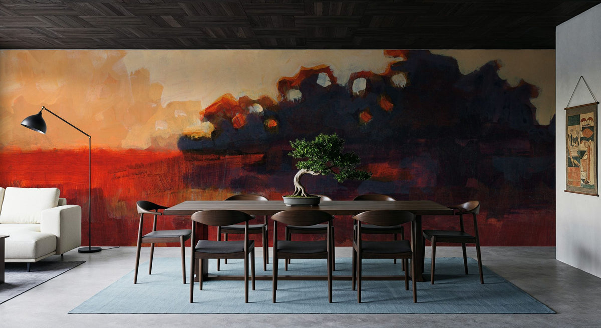 Sunset Glow Mural Wallpaper - room preview 02