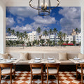 Tropical Deco Shore Mural Wallpaper - room preview 02