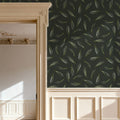 Pine Needles Dark Mural Wallpaper - room preview 02