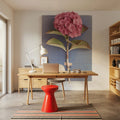 Pink Hydrangea on Book Mural Wallpaper - room preview 02