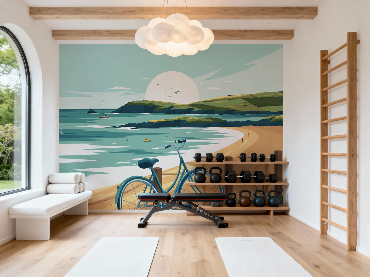 Travel Cornwall Mural Wallpaper - room preview 02