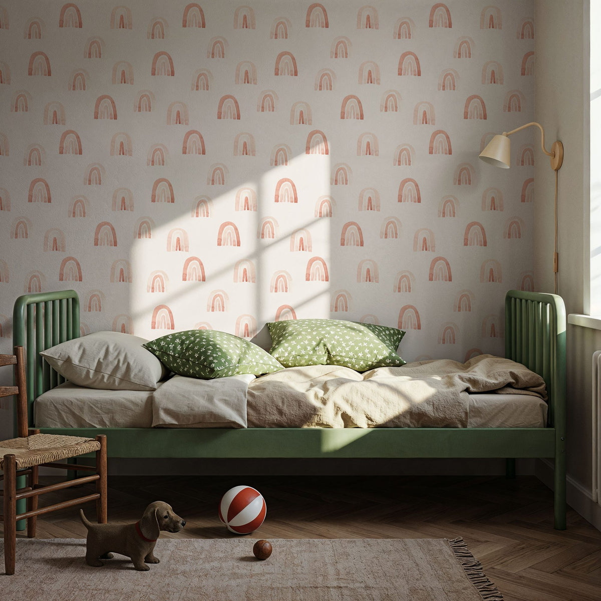 Baby Rainbows Mural Wallpaper - room preview 02