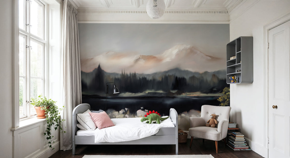 Dusklight Blossoms Mural Wallpaper - room preview 02
