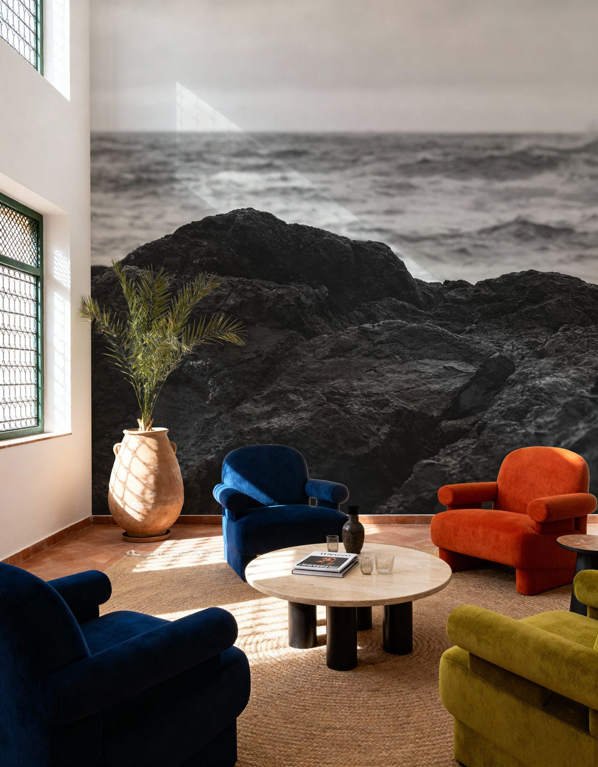 Black Rock Coast II Mural Wallpaper - room preview 02