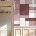Spectrum Blocks, Rose Mural Wallpaper - room preview 02