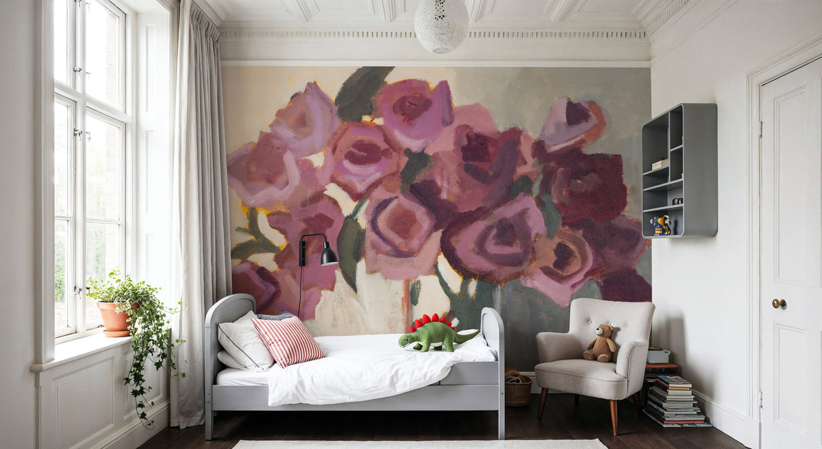 Plum Blooms Mural Wallpaper - room preview 02