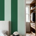 Circus Stripes, Green on Green Mural Wallpaper - room preview 02
