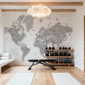 World Map Cities - Jimmy Mural Wallpaper - room preview 02