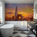 Metropolitan Sunset Yellow Mural Wallpaper - room preview 02