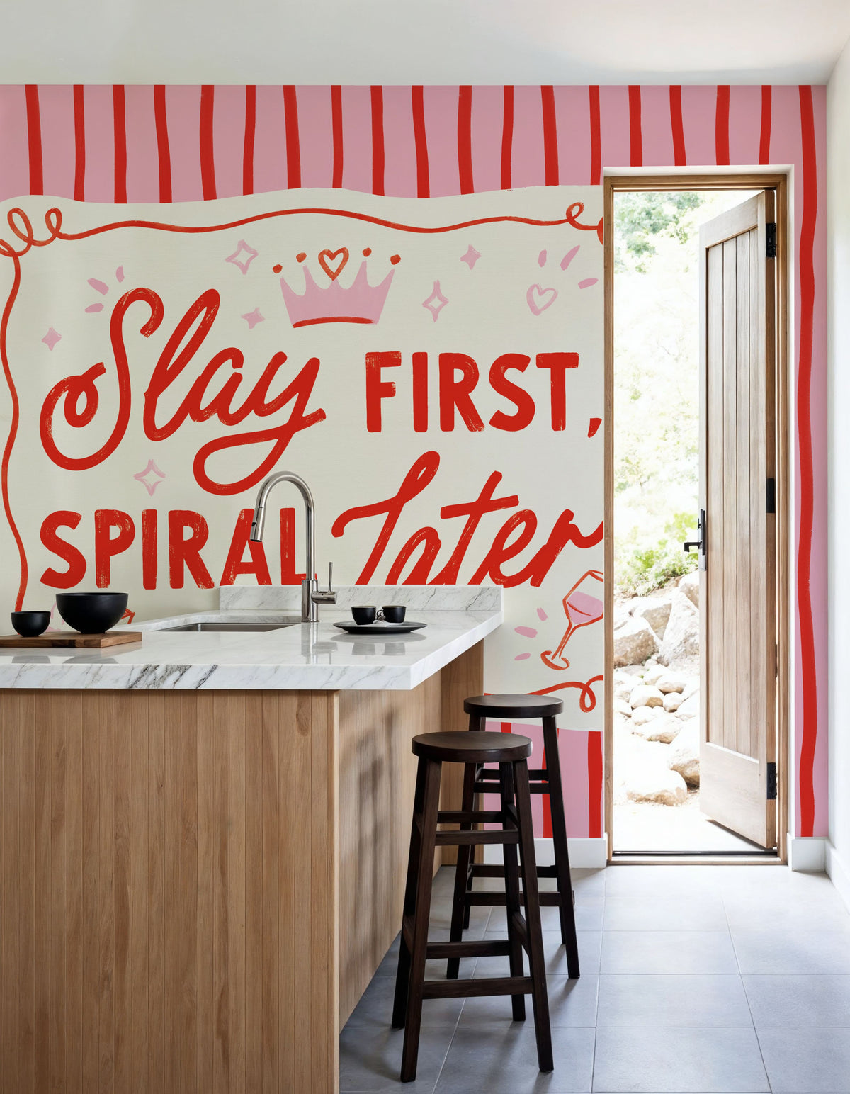 Girly Pop I Mural Wallpaper - room preview 02
