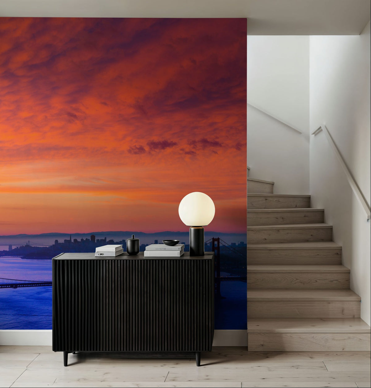 Golden Gate Sunset III Mural Wallpaper - room preview 02